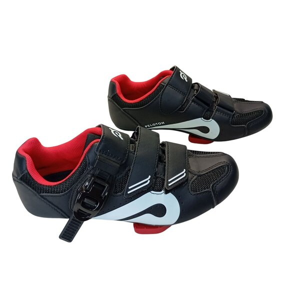 Peloton Cycling Shoes 38 EU Black & Red With Buckle Closure - Picture 6 of 10